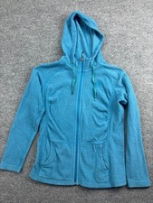 The North Face Fleece Jacket Women's Small Blue Zip Up Hooded Gorpcore