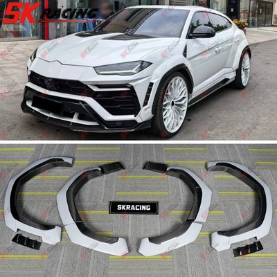 For Lamborghini Urus 18-22 Carbon Fiber/Black Fender Flare Wide Wheel Arch Cover