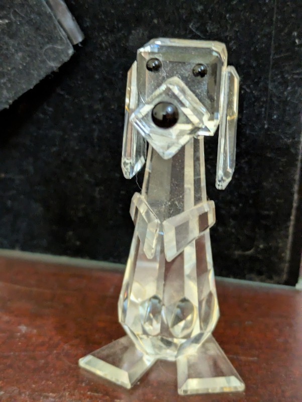 Swarovski PLUTO Standing Dog Crystal Figurine 7635 NR 070 