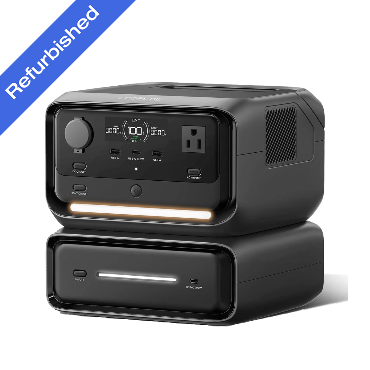 EcoFlow 572Wh River 3 Plus Portable Power Station with EB300 Extra
