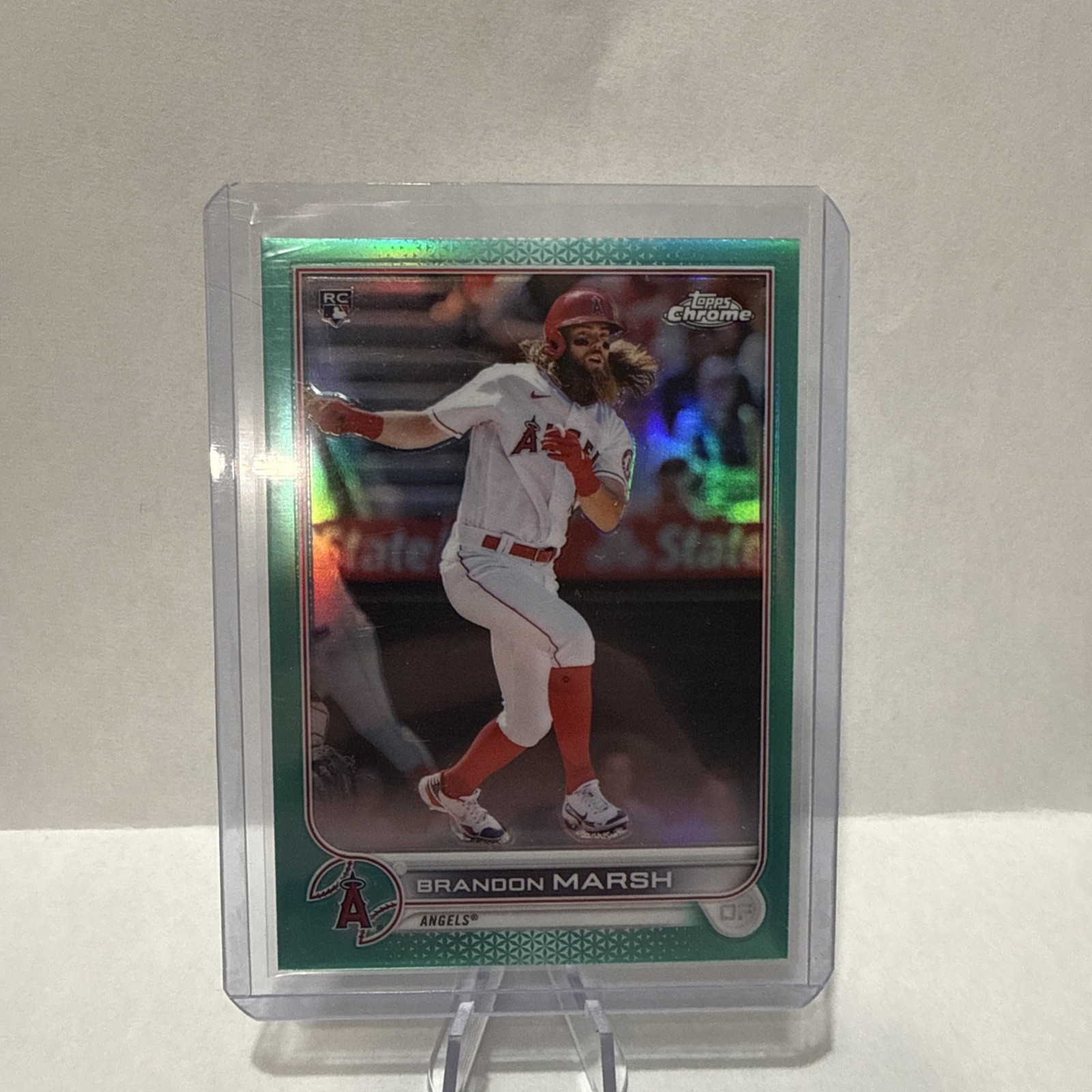 2022 Topps Chrome - Brandon Marsh #133 Aqua Refractor /199 (RC)