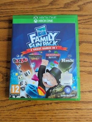 Hasbro Family Fun Pack (Xbox One, 2015) Monopoly, Risiko, Boggle Trivial Pursuit