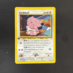 Pokemon Card - Neo Genesis Snubbull 74/111 WOTC - NM - 1st Edition -  - Common