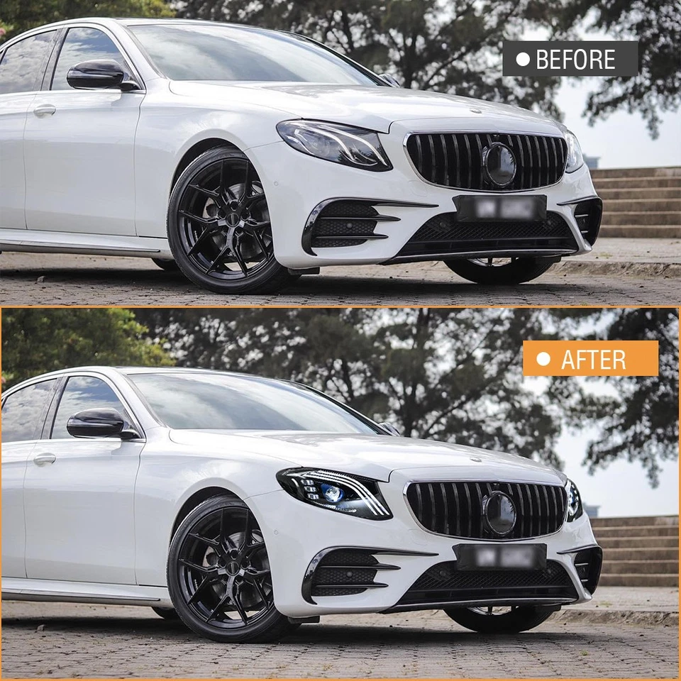 Full LED Headlights For Mercedes-Benz E-Class W213 2016-2021 Upgrade Assembly Foto 3 de 4