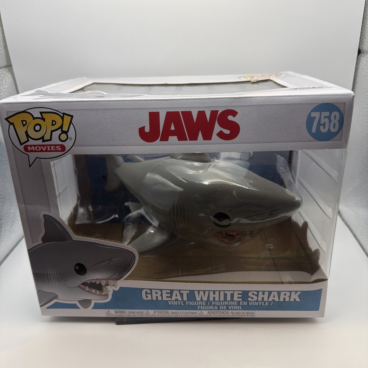 Funko Pop! Vinyl 6 in: Jaws - Great White Shark (6 inch) #758