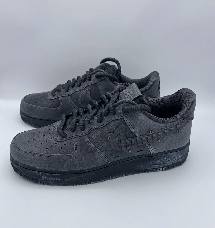 Zapatos para hombre Nike Air Force 1 '07 LV8 bajos antracita y negros IH4965-254 Foto 3 de 4