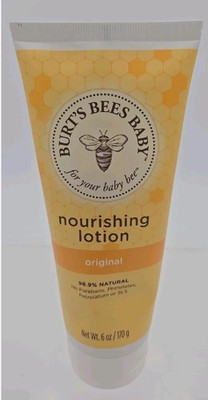 LOT of 5 Burt's Bees Baby Nourishing Lotion Original 6oz Brand New And Sealed