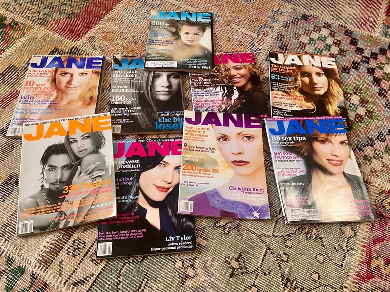 Lot of 9 Vintage Jane Magazines y2k era 2001-2003 Great Condition