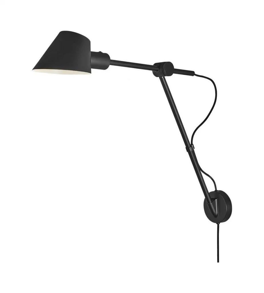 B&Q - Stay Aluminium Wall Light Black,plug In Or Mains - Image 2