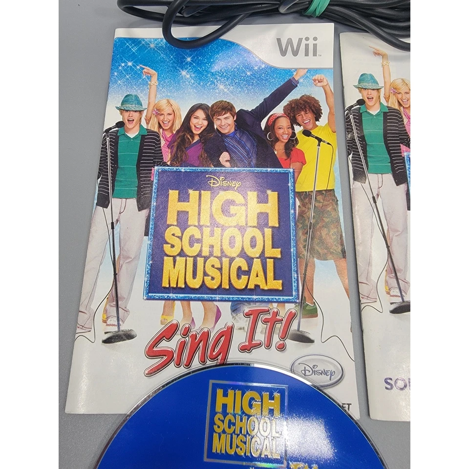 高中音乐剧:Sing It 任天堂 Wii,2007 带麦克风麦克风 — 第 3/4 张图片