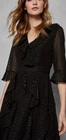Ted baker Dress ARDEEL Size 4  UK 14  Black With Metallic