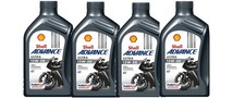 OLIO MOTORE MOTO E MAX MOTO SHELL ADVANCE ULTRA 15W50 4T 100% SINTETICO 4 LITRI