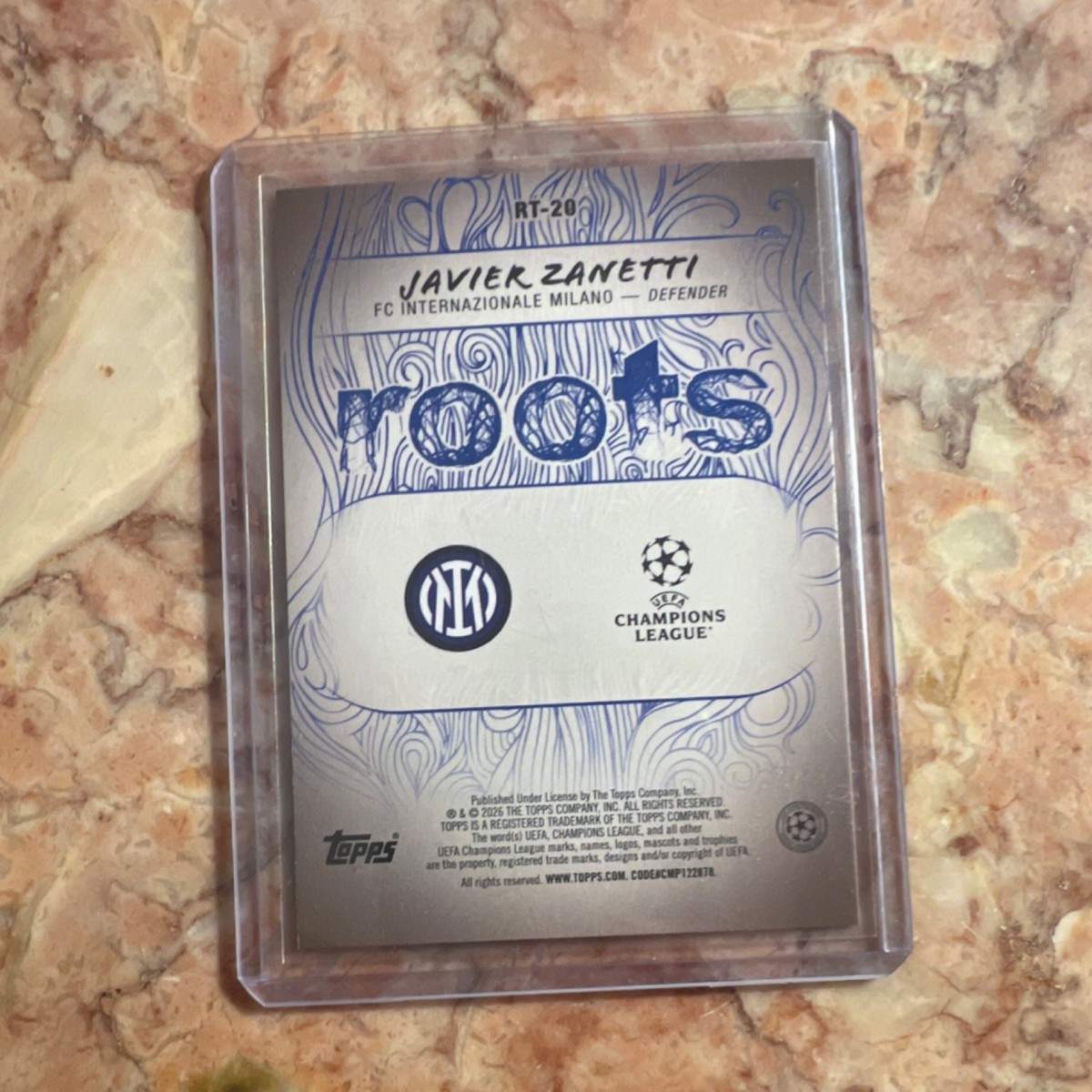 2025 Topps Roots Javier Zanetti FC Internazionale Milano Serial