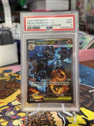 2025 POKEMON JPN M2-INFERNO X SPECIAL ART RARE #110 MEGA CHARIZARD X EX PSA 9