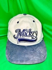 VINTAGE Disney Hat Cap Snap Back Gray White Mickey Mouse Goofy Hat Co