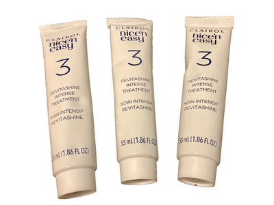 3 Clairol Nice n Easy; Step 3; Revitashine Intense Treatment, 1.86 Fl Oz each 