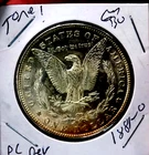 MORGAN SILVER DOLLAR 1881 O GEM BU MS++++++ PL REV TONED WOW COIN