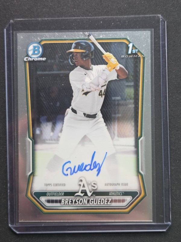 2026 Bowman Chrome 1st Auto Breyson Guedez CPA-BG A's
