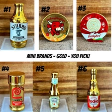 ✨ZURU Mini Brands GOLD - YOU PICK! ✨Rare ~ Babybel, Heinz, Lawry’s, Franks