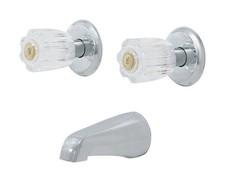 Two Handle Tub Filler Bath Faucet Chrome