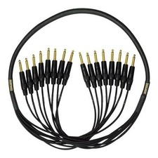 Mogami GOLD 8 TSTS-15 Gold TS to TS 1/4" 8-Channel Male Analog Snake Cable - 15
