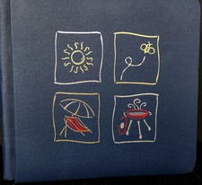 Creative Memories Navy Blue 7 x 7 Summer Album Essentially New 