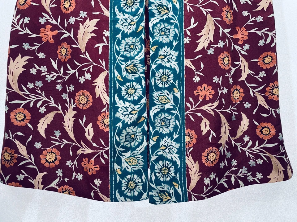 Vestido curto vintage Leslie Fay feminino tamanho 14 com botões manga curta década de 1980’s - Imagem 4 de 4