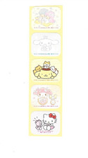 Sanrio Hello Kitty My Melody Purin Cinnamoroll LTS 15pc Sticker Seal