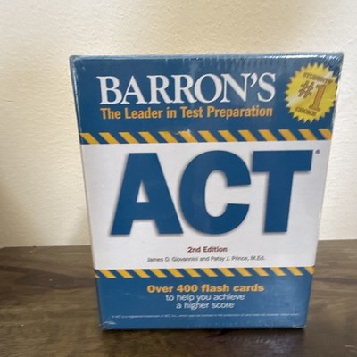 Barron's ACT Flash Cards Study Guide, 2nd Edition, 400 Pages