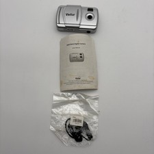 Vivitar V69379UA Digital Camera Silver Compact Point and Shoot with Manual Strap