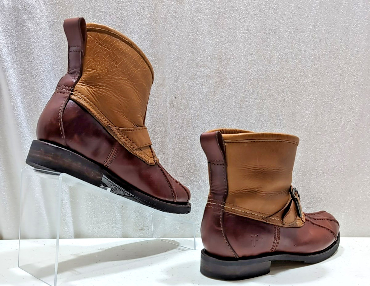 Frye Veronica Shearling Leather Engineer Duck Boo… - image 6