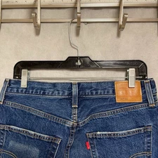 VTG Levi's 501 Jeans Men 30X29 Blue Denim Pants Selvedge Whiskered Straight 90s