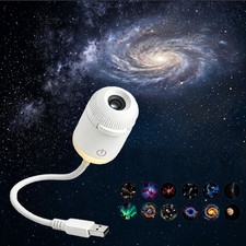 2in1 Galaxy Projector Night Light, 360  Rotating Design USB Portable Night Light