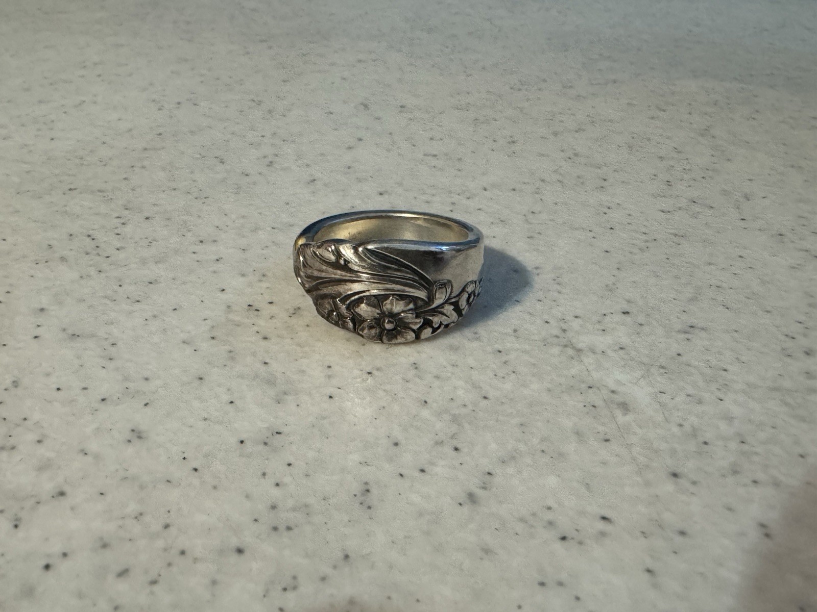 Vintage Silver Spoon Ring Size 9