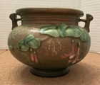 Vintage Original Roseville Fuchsia # 645-3 Green Art Pottery Vase Ex Cond 1939