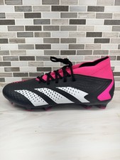 Adidas Predator Accuracy.2 FG Soccer Cleats Black Pink GW4586 Men's Sz 10