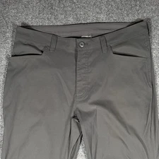 Eddie Bauer Men’s Tech Pants 34x32 Gray Nylon Spandex Stretch Hiking Outdoor