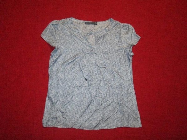 Women Hallhuber Shirt Navy Silk 40 / L / 48