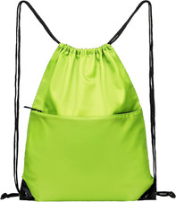 Drawstring Backpack Sports Water Resistant String Bag Sport Gym Sackpack for Wom