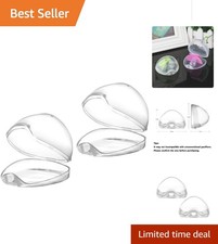 Universal Transparent Pacifier Holder Case - Safe 2 Pack for Parents on the Go