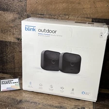 Blink Outdoor Battery Powered Security Cameras, 2-Camera System