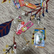 Hello Kitty Strap Set 7, Plastic, Variety Designs, Collectible, Used