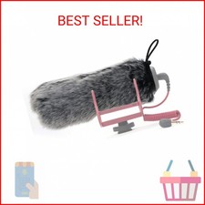 SUNMON Rode Deadcat Mic Windshield Fur Filter for Rode VideoMic Go Camera Microp