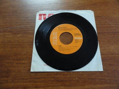 DAVID BOWIE Time/The Prettiest Star CANADA RCA STOCK 7" 45 1973 EXCELLENT