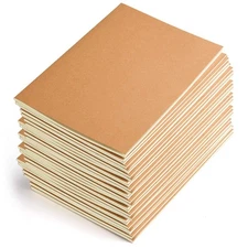 Coopay 36 Pack Journal Notebook Kraft Brown Cover Lined Notebooks Bulk for Tr...