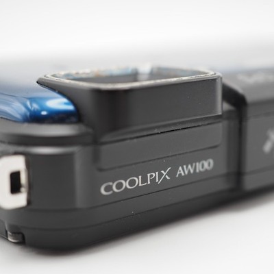 EXC+5] Nikon COOLPIX AW100 Blue Digital Camera Waterproof w