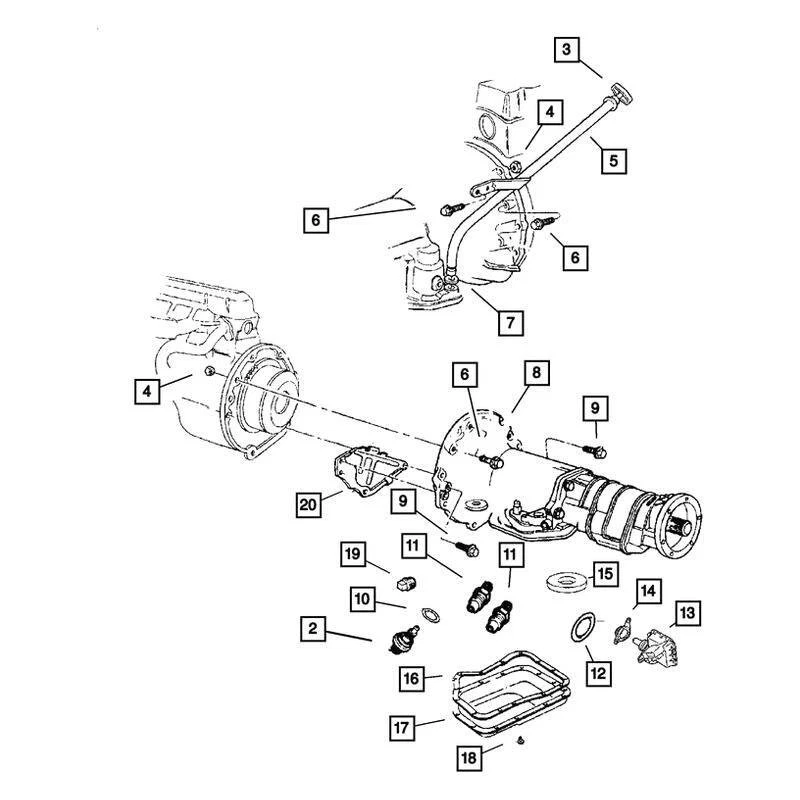 For Jeep Grand Cherokee 2002-2004 Mopar Oil Pan Gasket Foto 3 de 3