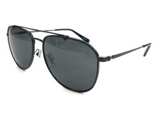 COACH HC7164 Cr626 934487 Satin Black Grey Solid 59 mm Men's Sunglasses/New