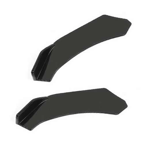 2PCS Black ABS Car SUV Front Bumper Lip Body Spoiler Lower Lip Splitter Diffuser - Picture 5 of 10