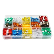 MINI Medium Standard Blade Fuse Assortment Mixed Kit Car Motorcycle Boat 140Pcs